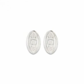 Symmetrical slim silicone pads11mm. push-on (100 stk)