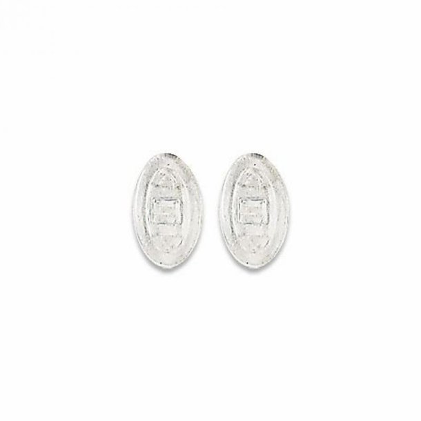 Symmetrical slim silicone pads11mm. push-on (100 stk)