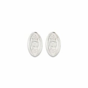 Symmetrical slim silicone pads11mm. push-on (20 stk)