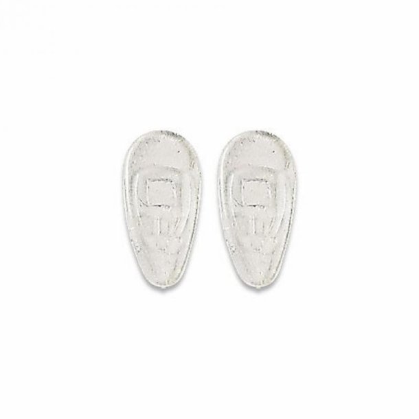 Symmetrical slim silicone pads15mm. push-on (100 stk)