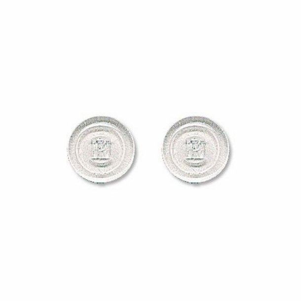 Round silicone pads 9,0mm. push-on (20 stk)