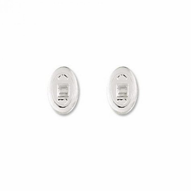 Symmetrical silicone nose pads push-on 10mm (100 stk)