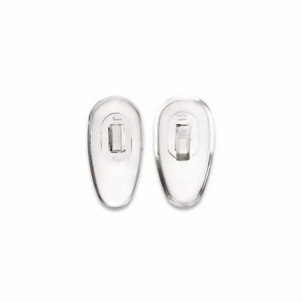 Silikon Natural Soft Pad push-on symmetrical shape 15mm (100 stk)