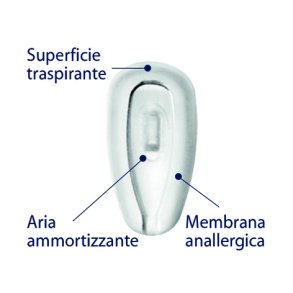 Air Cushon Silicone Nose Pads Hypoallergenic 20 pcs|11 mm|Screw-in