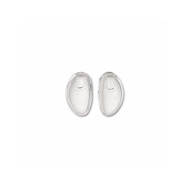 Sidesteg slide-on PVC og polycarbonate - 20 stk. 12mm D-form