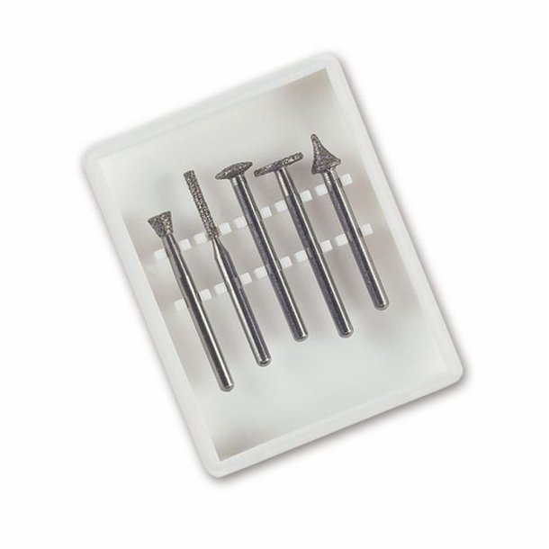 Assortment of 5 diamond tools