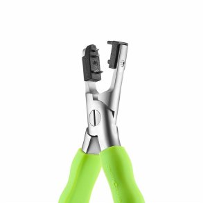 Plier to remove plastic pins for rimless frames