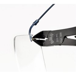 Inclined Side Cutter for cutting metal screws, flat cut - for Rimless Frames