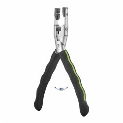 Parallel plier to insert plastic pins