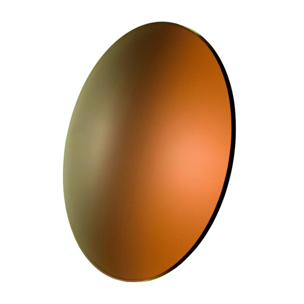 CR39 DarkGlam with Hard Coating and mirror treatment Base 4, Mirror Gold Base Brown, 75% - 2