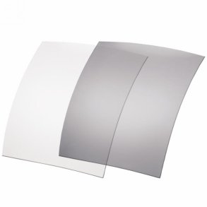 Photocromic polarized sheet 70x60mm B4 light grey-grey Cat3