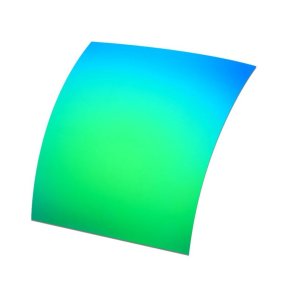 Green mirror polarizing lens 70X60mm B4 0,74 mm.thick CAT.3