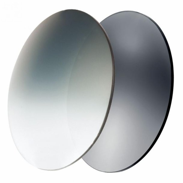 Policarbonate photochromatic lens gradient grey B4 D=80mm