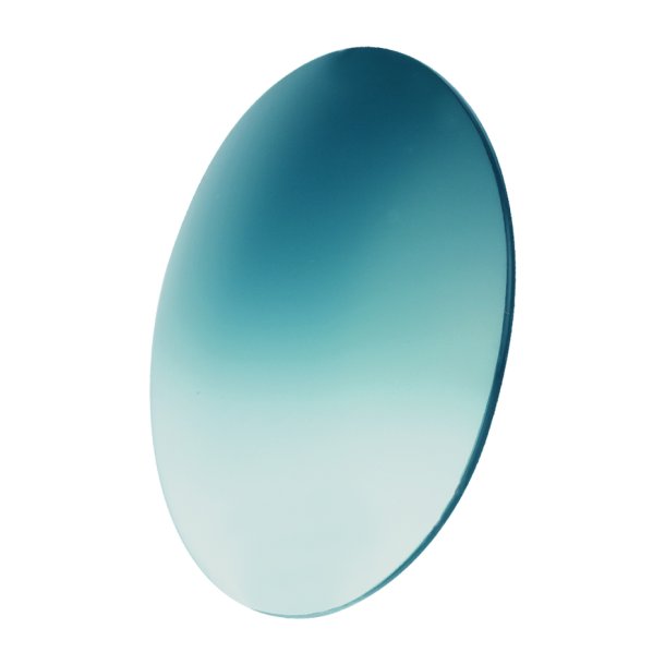 CR39 Polarized Gradient Base 6, Polarized Blue Gradient, 75% - 2