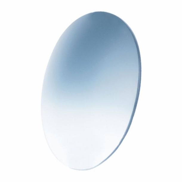 Polycarb. lenses gradient light blue UV400 B6 D=73mm.
