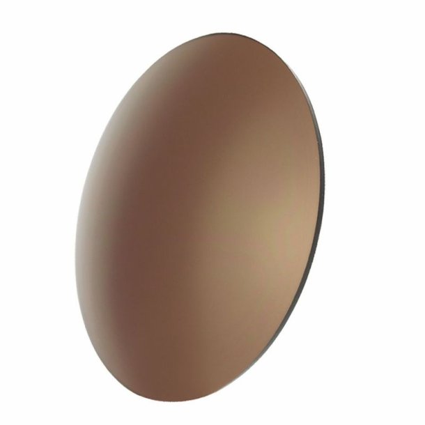 Polycarb. lenses brown decentralized base 8 D=80mm