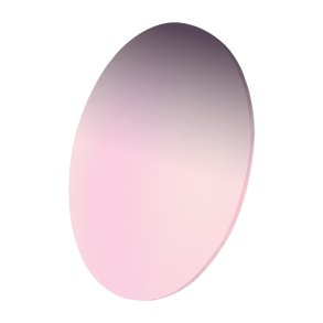 CR39 Flash Gradient Mirror Base 6 - Base 8, Silver Flash Mirror Base Pink, 25% - 6