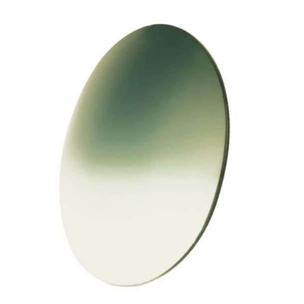 Polycarbonate lens green-greyB6 D=73mm
