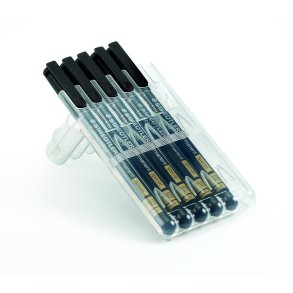 Black marking pen for AR og teflon 0,6mm. gold til anti-refleksglas - 5 stk.