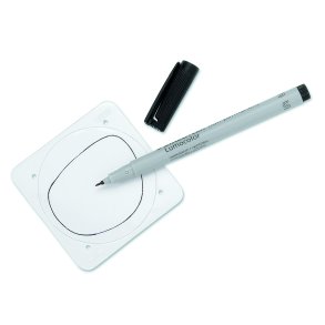 Non permanent marker, black 0.4 mm. - fx. til prismer og clip-ons - 5 stk.