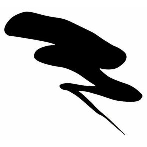 Touch-up pencil, glossy black