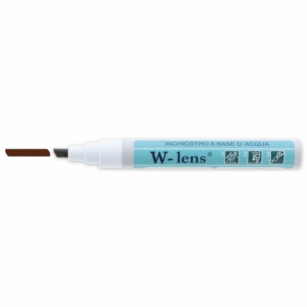 Water make up lens dark brown