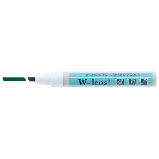Water make up lens dark green