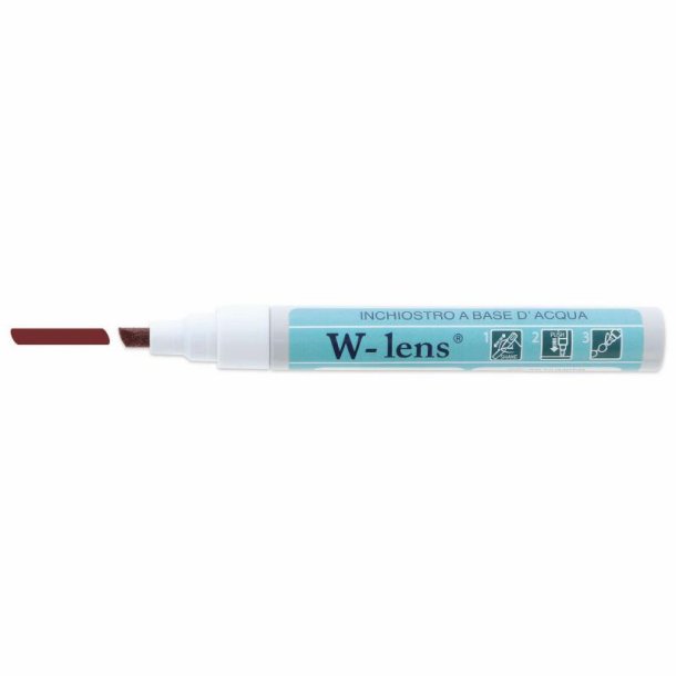 Water make up lens burgundy
