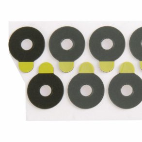 Round blocking pads 0,9mm D=22mm for superhydrophobic lenses