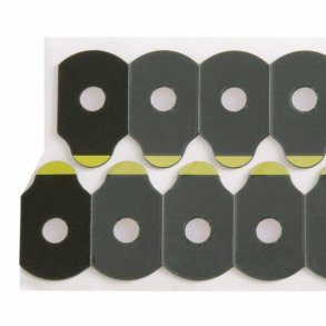 Rectang.blocking pads 0,9mm 20x24mm for superhydroph. lenses