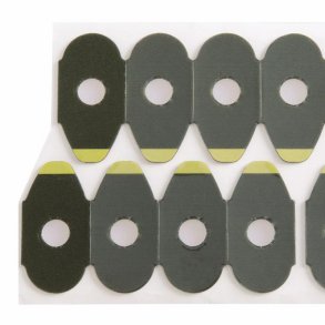 Rectang.blocking pads 0,9mm 17x31mm for superhydroph. lenses