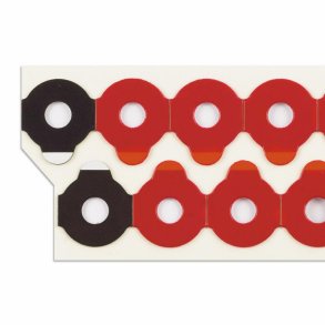 Red blocking pads 1000 pcs.D18mm