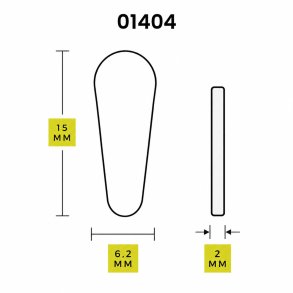 Selvkl�bende sidesteg sil. 15 x 2,0 mm - 6 par