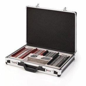 Trial set case with 232 planolenes D=38mm w.metal ring