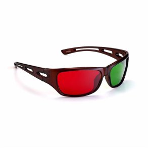 Red and green wraparound glasses for children