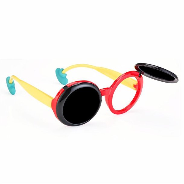 Matt black Flip-Up occluder glasses