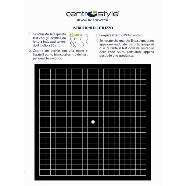 Amsler Test for macular degeneration