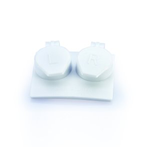 Etuier til bl�de kontaktlinser og RGP linser - 12 styk Hvid