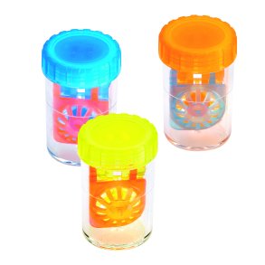 Etuier med kurv til bl�de kontaktlinser