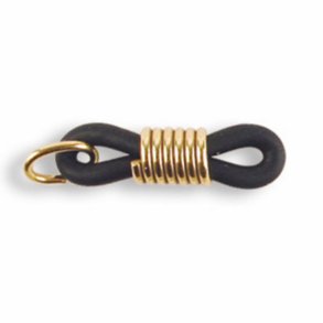 Black slip-grip, gold plated