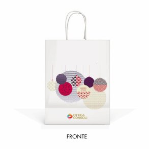 Christmas Balls printed shopping bag 22+10X29cm 300 pcs.