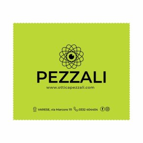 Microfibre cloth green 15x18 cm. silkprinted