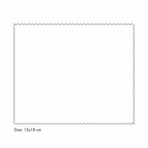 Microfibre Macroclean standard white 15x18cm.