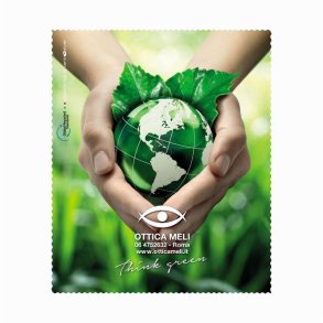 M3 Microfibre white 15x18 cm.digital printed in four colours