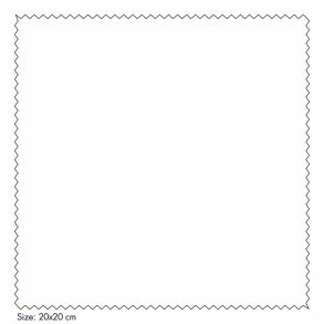 M3 20x20 cm. microfibre Macroclean Standard white