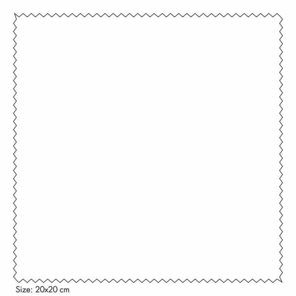 M3 20x20 cm. microfibre Macroclean Standard white