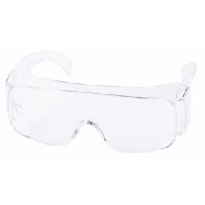 Protective goggles, transp., hard coated