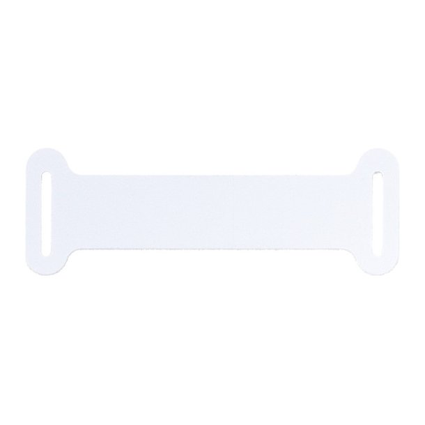 Vinyl Frame Tags Large White - 500 stk