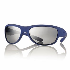 Sunglasses blue Soft Touch 63smoke polarized lenses+case