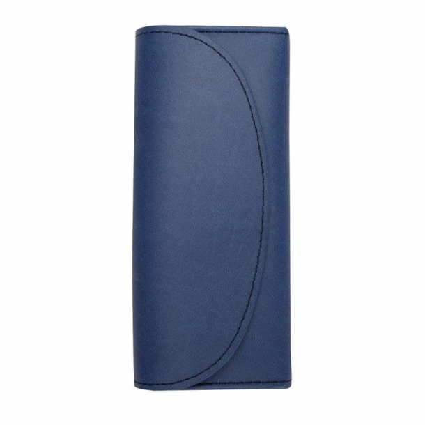 Horizontal cases dark blue with flap 160x60x20mm.